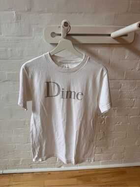 Dime Classic Logo White T-Shirt